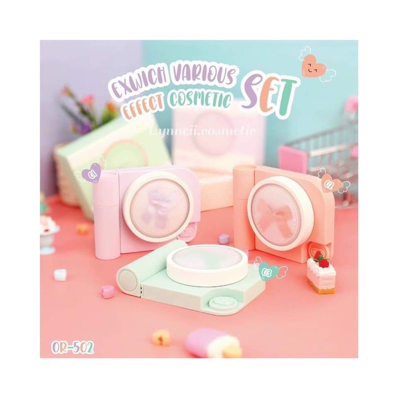 SET PHẤN PHỦ + SON MÁY ẢNH 2in1 EXWISH NỘI ĐỊA THÁI LAN | BigBuy360 - bigbuy360.vn