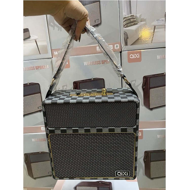 Loa Bluetooth SK-2027, Chính Hãng Qixi, Nghe Nhạc Âm Thanh Rất Hay, Tiếng Bass Uy Lực - Lắp Thêm Mcro Hát Karaoke Quá Đã