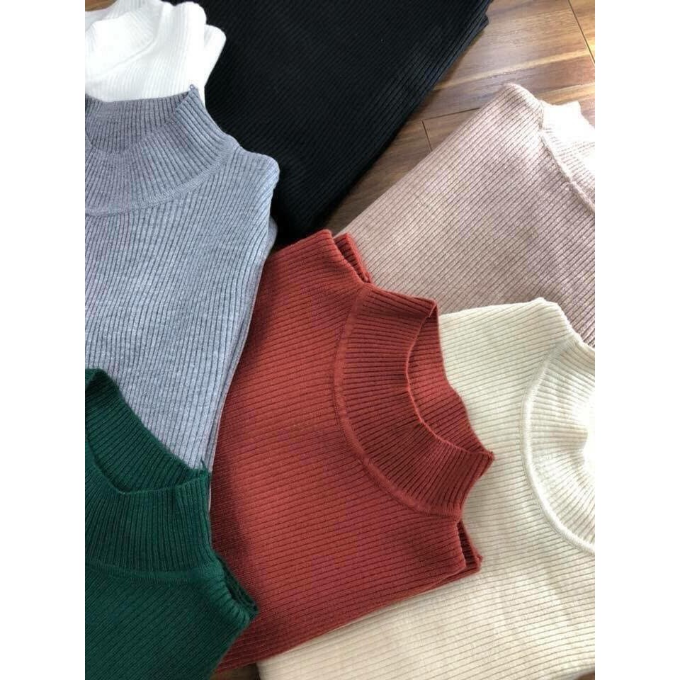 Áo len cổ 3 phân tay dài | BigBuy360 - bigbuy360.vn