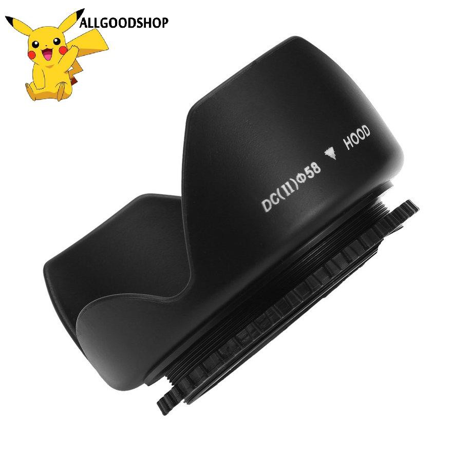 111all} 58mm Flower Shape Lens Hood Screw Mount Petal Crown For Canon DC-SN HOOD Lens