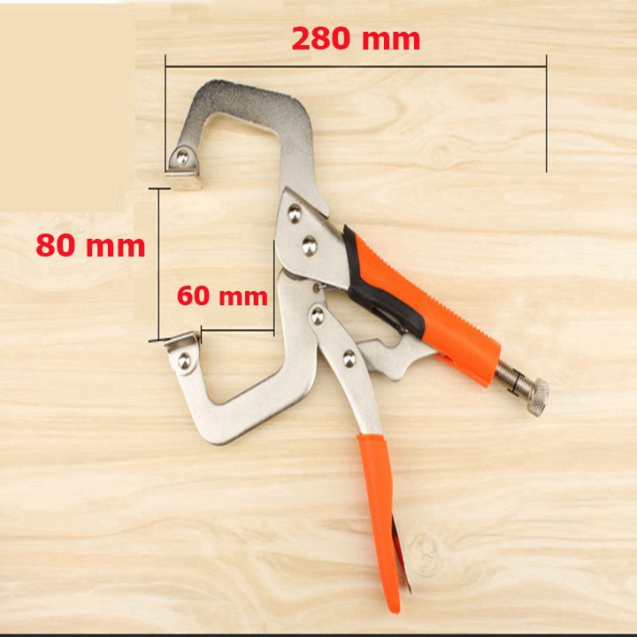 Kìm chết chữ C miệng vuông, Cảo kẹp gỗ chữ C vam kẹp nhanh cường lực,Kìm bấm chết loại tốt xịn