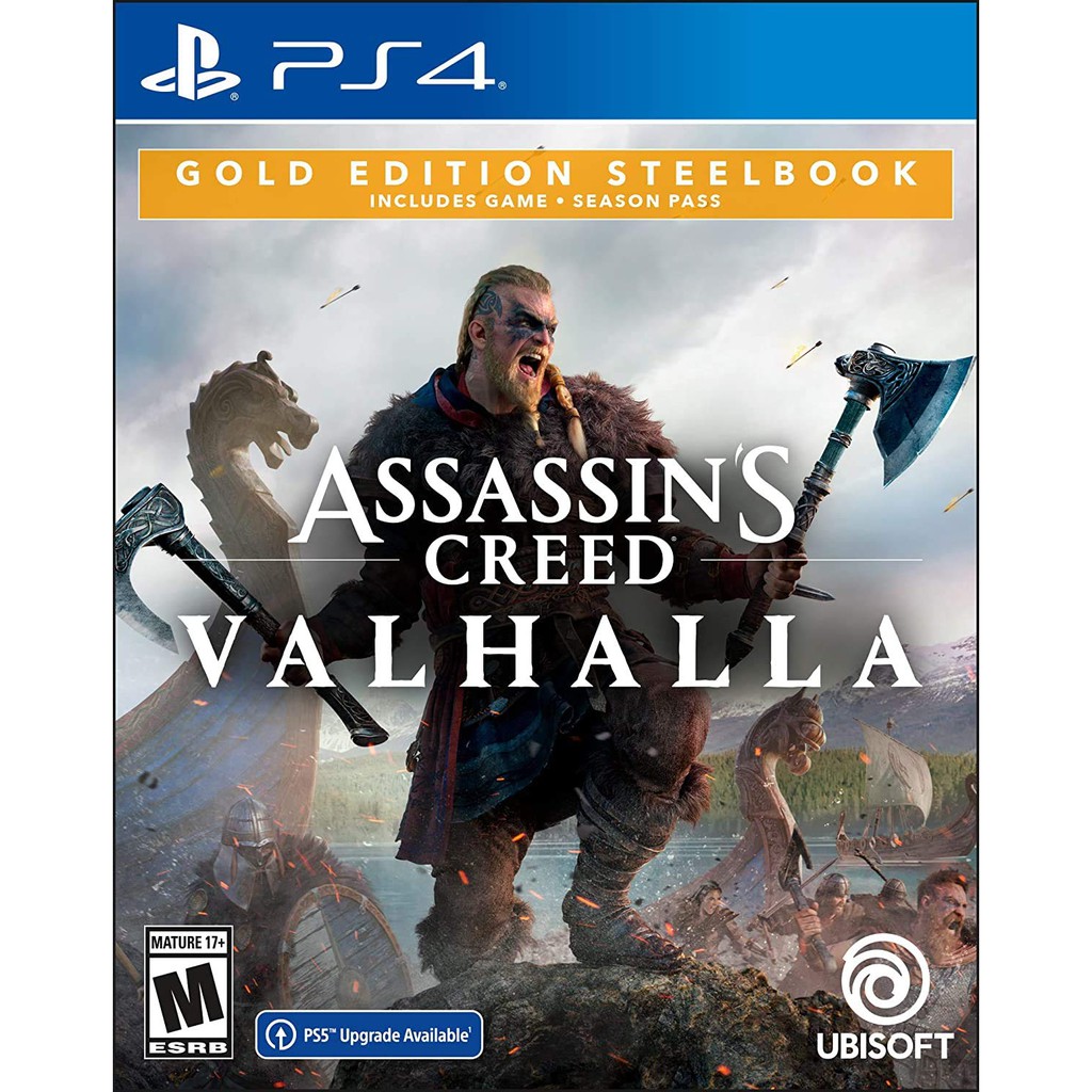 Trò chơi Assassin Creed Valhalla Gold Steelbook Edition - PlayStation 4