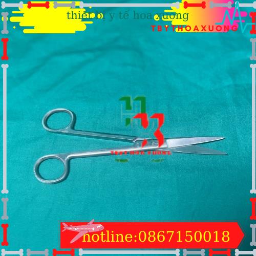 [Hàng Chính Hãng Parkistan] Kéo Y Tế Thẳng Nhọn 18cm- Kéo Cắt Chỉ