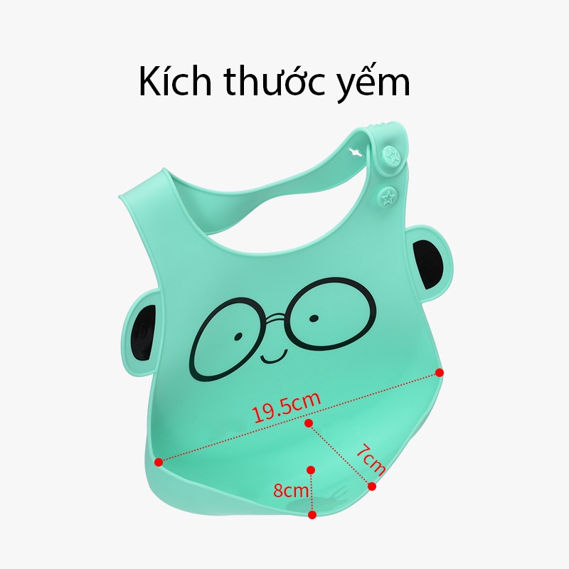 Yếm Ăn Dặm Cho Bé Silicon Có Thể Điều Chỉnh Theo Mọi Kích Thước, Yếm Cho Bé Trai Yếm Cho Bé Gái