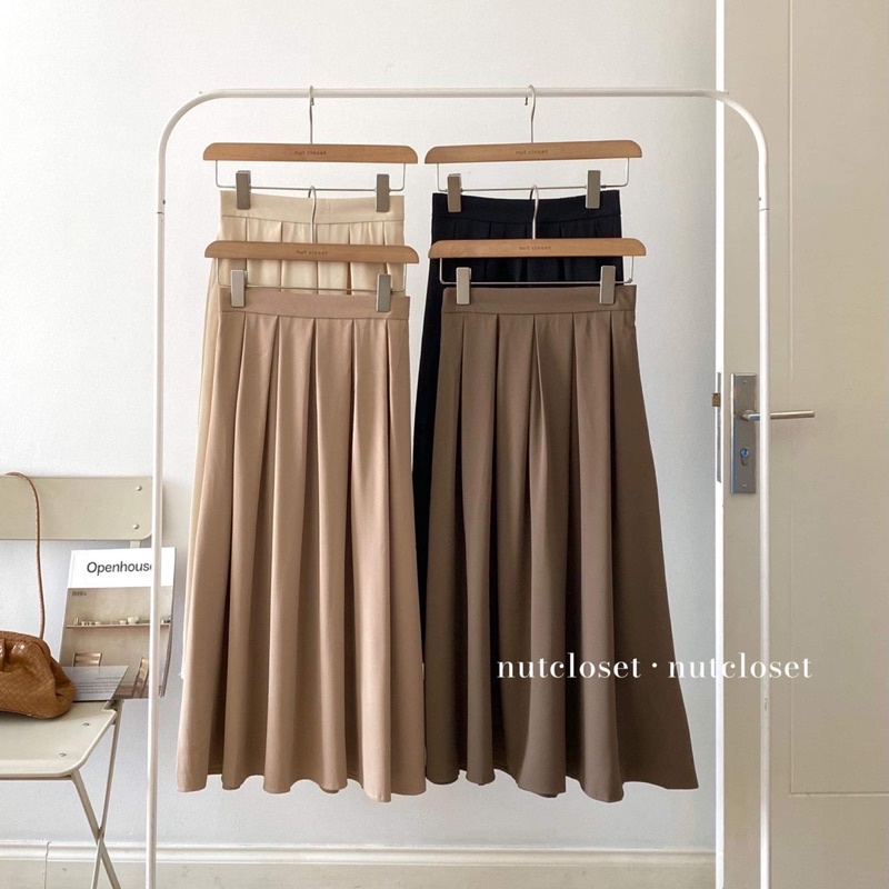 Chân váy xếp li nhỏ dáng dài 8725_CV0069