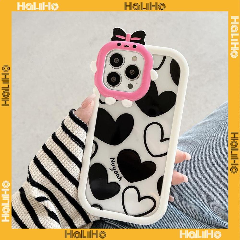 iPhone Case Silicone Soft Case Clear Case Airbag Shockproof Protection Camera Shiny Feel Love Cartoon Cute Compatible For iPhone 11 Pro Max 13 Pro Max 12 Pro Max 7Plus xr XS Max