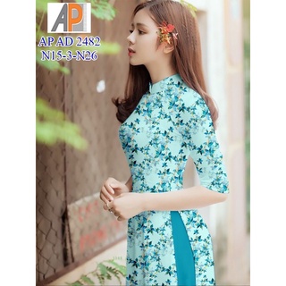 vải áo dài hoa nhí