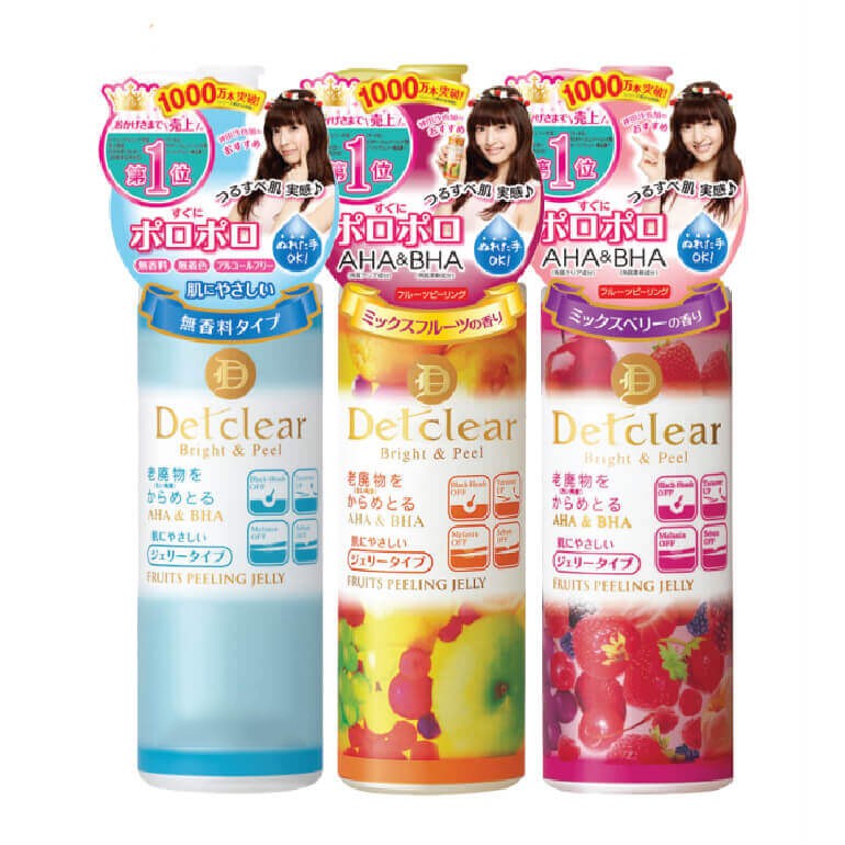 Tẩy Tế Bào Chết Detclear Bright And Peel Nhật Bản 180ml