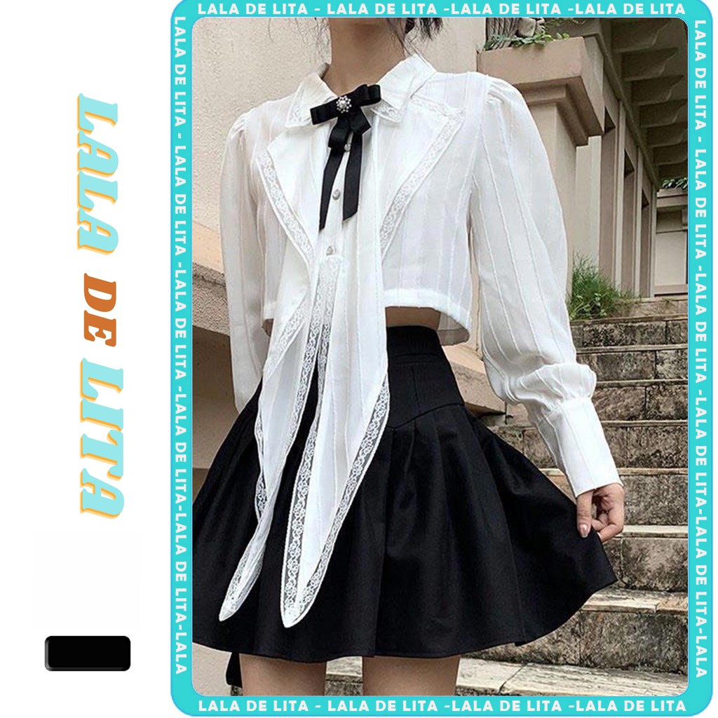 Chân váy lưng cao xếp ly phong cách hàn quốc -LALALITA | BigBuy360 - bigbuy360.vn