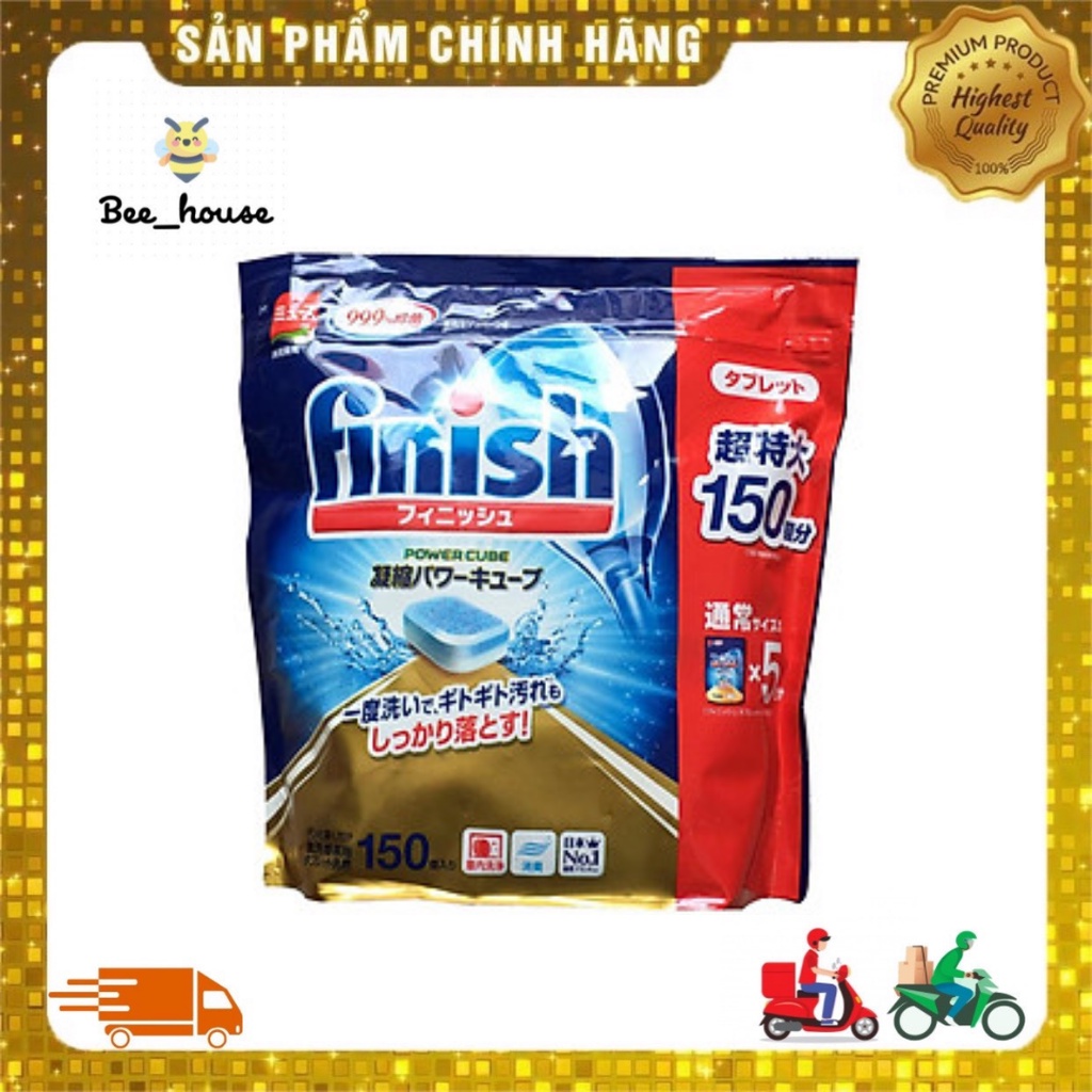 Viên rửa bát Finish túi 150 viên Nhật Bản