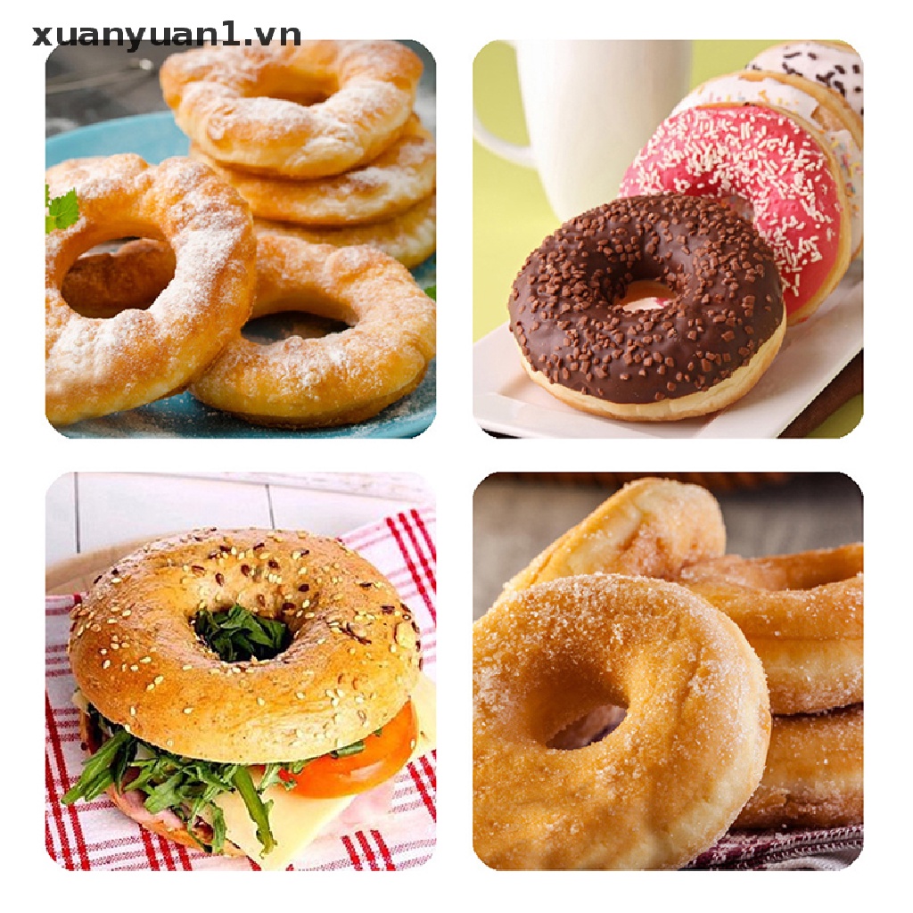 1 Khuôn Silicon Làm Bánh Donut 6 Lỗ Tiện Dụng