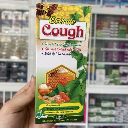 Overate Cough hỗ trợ giảm đờm , giảm ngứa họng, khang tiếng do viêm họng