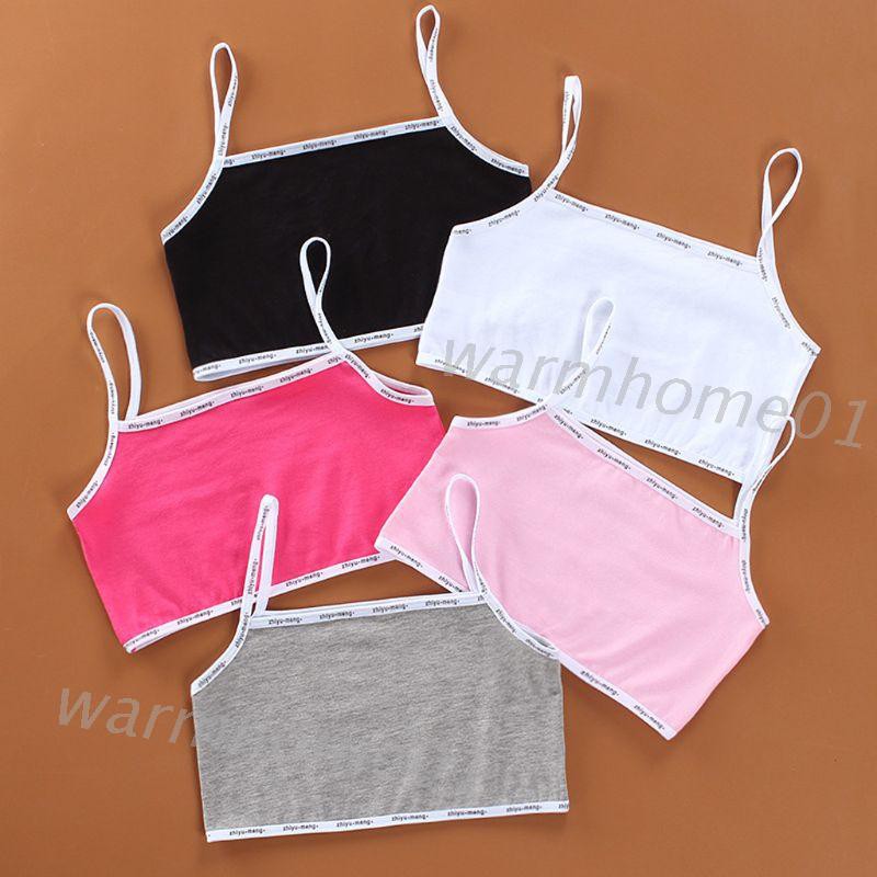 Set 5 Áo Lót Cotton Thời Trang Mùa Hè Cho Bé Gái