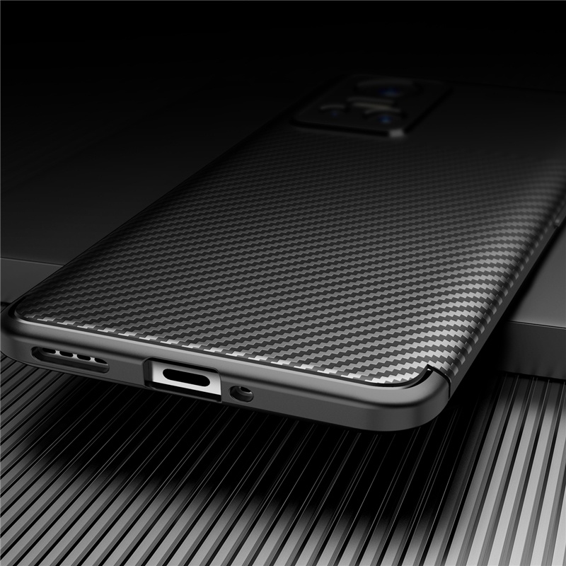Ốp Điện Thoại TPU Dẻo Họa Tiết Sợi Carbon Siêu Mỏng Chống Rơi Thời Trang Cho Realme GT 2 Pro Neo 3 2 2T C31 C25Y C21Y