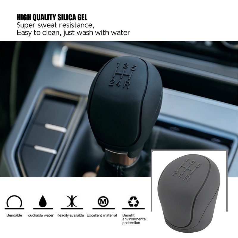 Vỏ Bọc Tay Cầm Cần Số Xe Hơi Bằng Silicone Chống Trượt