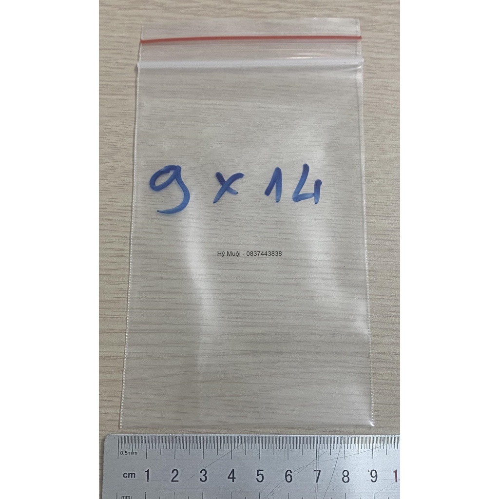 500gr Túi zipper chỉ đỏ loại tốt