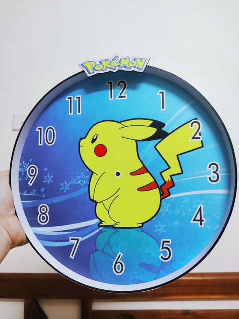 ĐỒNG HỒ treo tường trang trí cho bé nhân vật POKEMON - kích thước 30cm