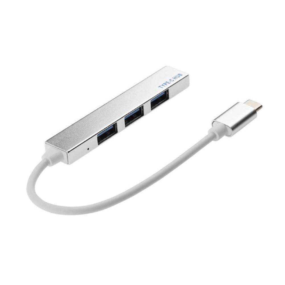 Bộ Chia 4 Cổng Usb Type C Siêu Mỏng Di Động Tiện Dụng Cho Laptop Máy Tính Bảng