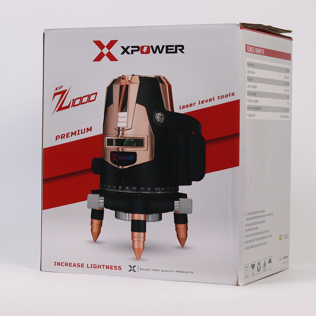 Máy cân bằng laser XPOWER Z1000 5 tia xanh