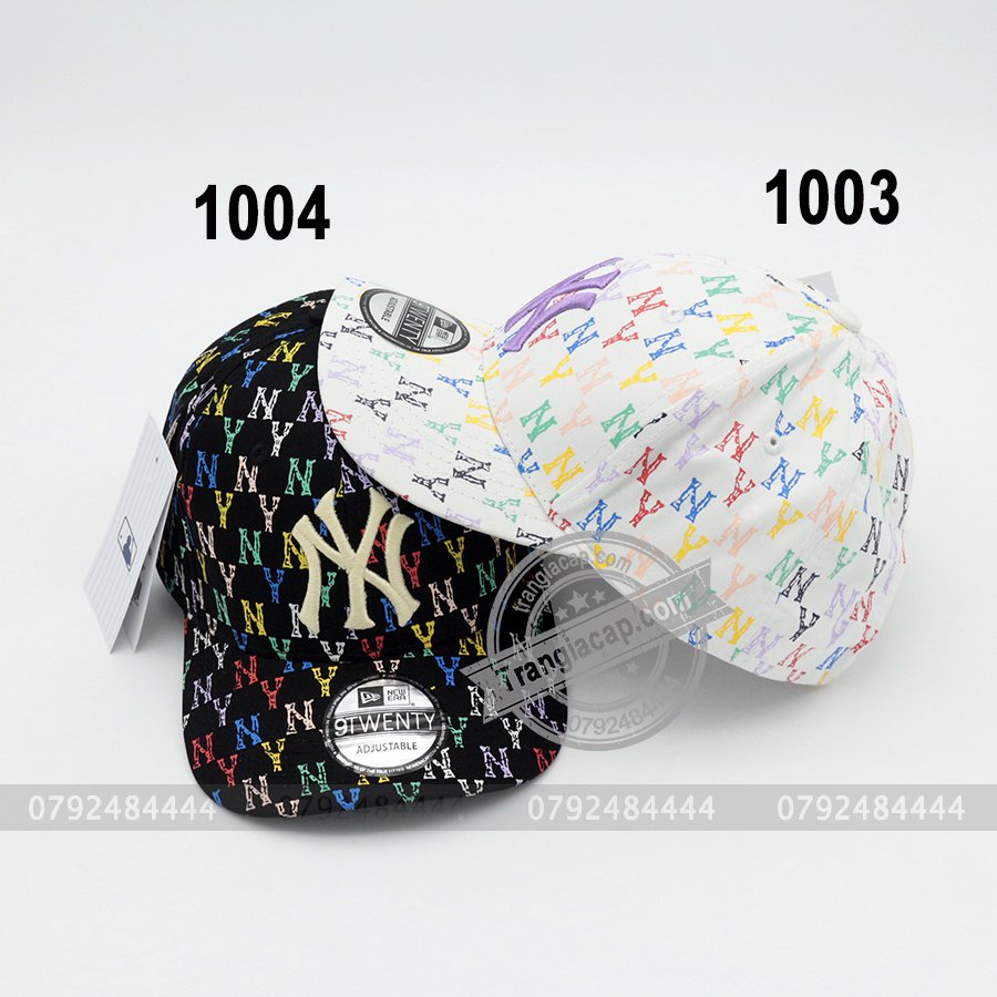 NÓN KẾT MLB MONOGRAM NY SẮC MÀU