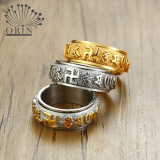 Nhẫn Úm Ma Ni Bát Ni Hồng Cao Cấp - Sang Trọng-Xoay 360 Độ NA65