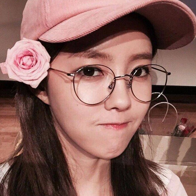 ❀Han edition of little fresh without makeup glass frame female box art students myopic lens elliptical lovely flat glasses man | BigBuy360 - bigbuy360.vn