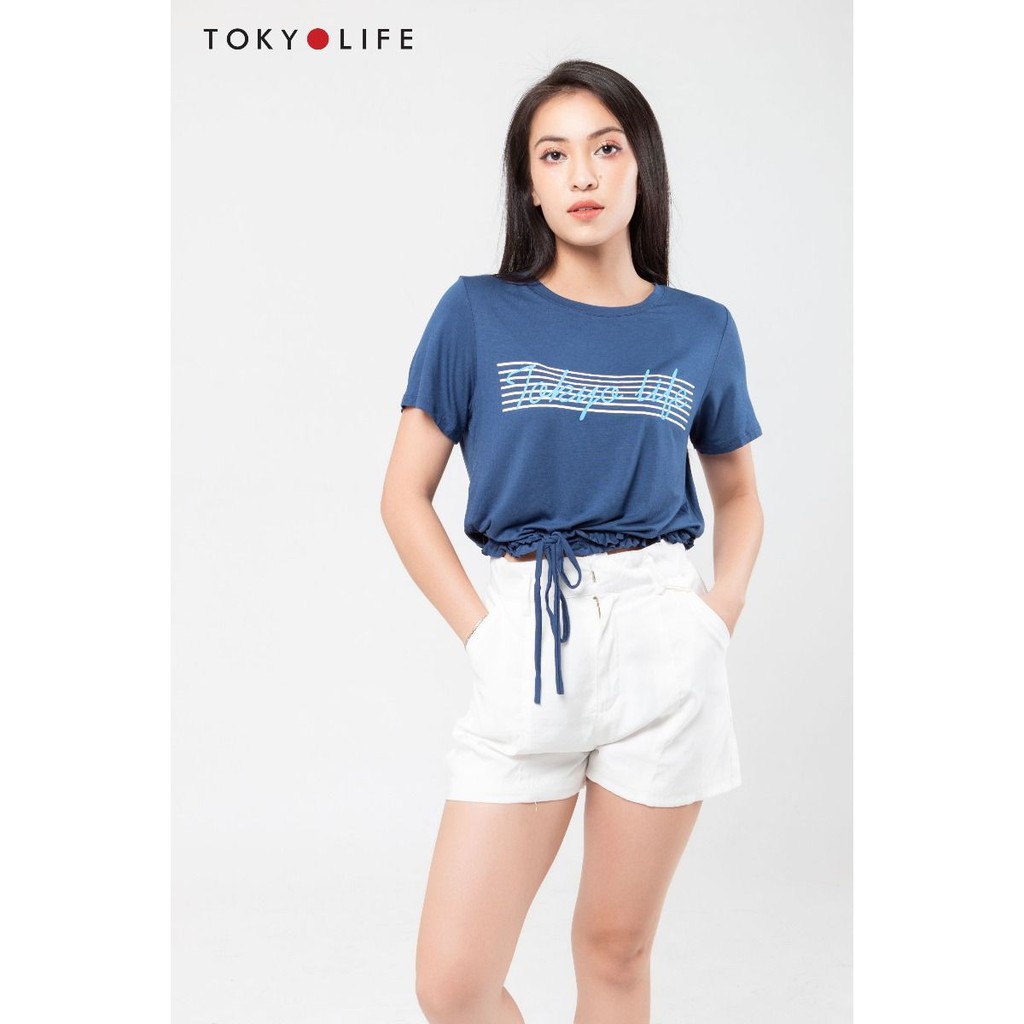 [Mã WABRSWK giảm 10% đơn từ 250k] Áo T-Shirt cổ tròn Nữ I933-075E - TOKYOLIFE