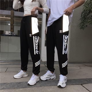 Adidas Clover Clover Closing Feet Sportswears Casual Pants Slim-fit Library Pants