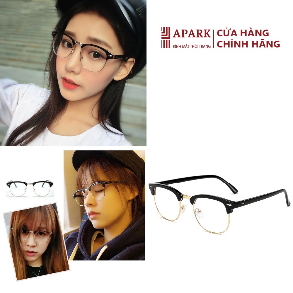 Kính Giả Cận, Gọng Kính Cận Nam Nữ Mắt Vuông To Gọng Dày Bạc Không Độ HOT TRED Hàn Quốc - APARK | BigBuy360 - bigbuy360.vn