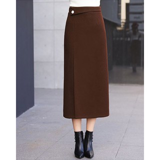 Chân Váy Midi Xẻ Tà Ori