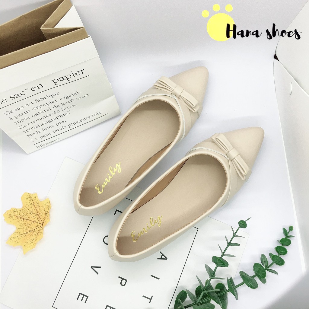 Giày bệt búp bê nữ đính nơ xinh xắn siêu bền- B6 | BigBuy360 - bigbuy360.vn