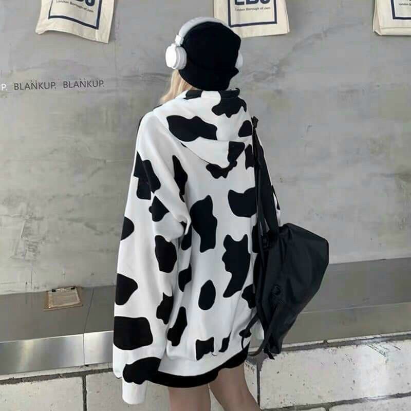 [TREND BÒ SỮA] Áo khoác nam nữ In Hình bò sữa bắt trend 2021 siêu hot siêu bán chạy
