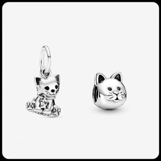 Kitty-Cat Dangle Charm & Kitty-Cat Charm