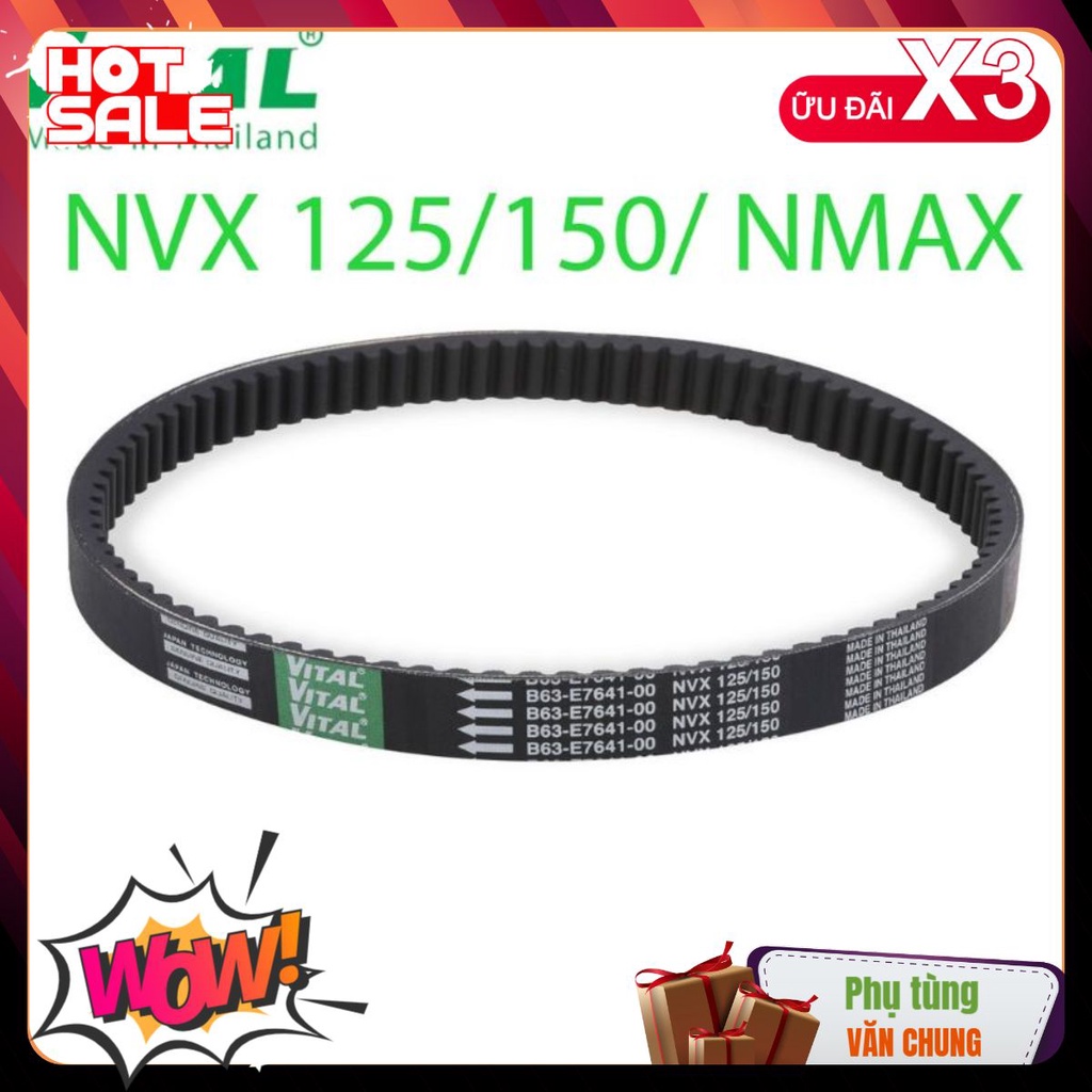 = CHUẨN ZIN - GIÁ TỐT = dây đai NVX 125 150 155, NMAX VITAL (Curoa cu roa cho xe máy Yamaha ya chính hãng)