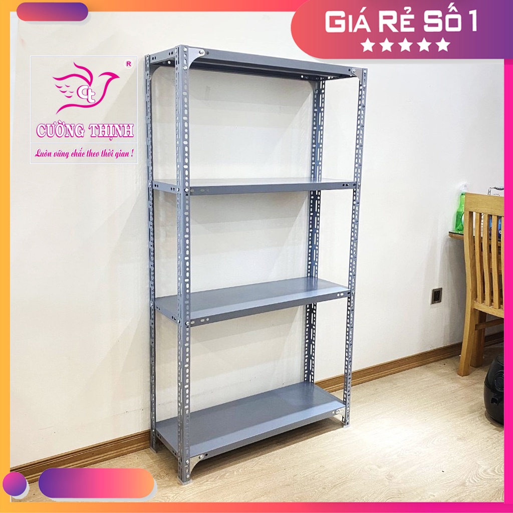 KỆ SẮT ĐA NĂNG, CAO 1M5 x DÀI 1M x RỘNG 30CM, KỆ SẮT V LỖ