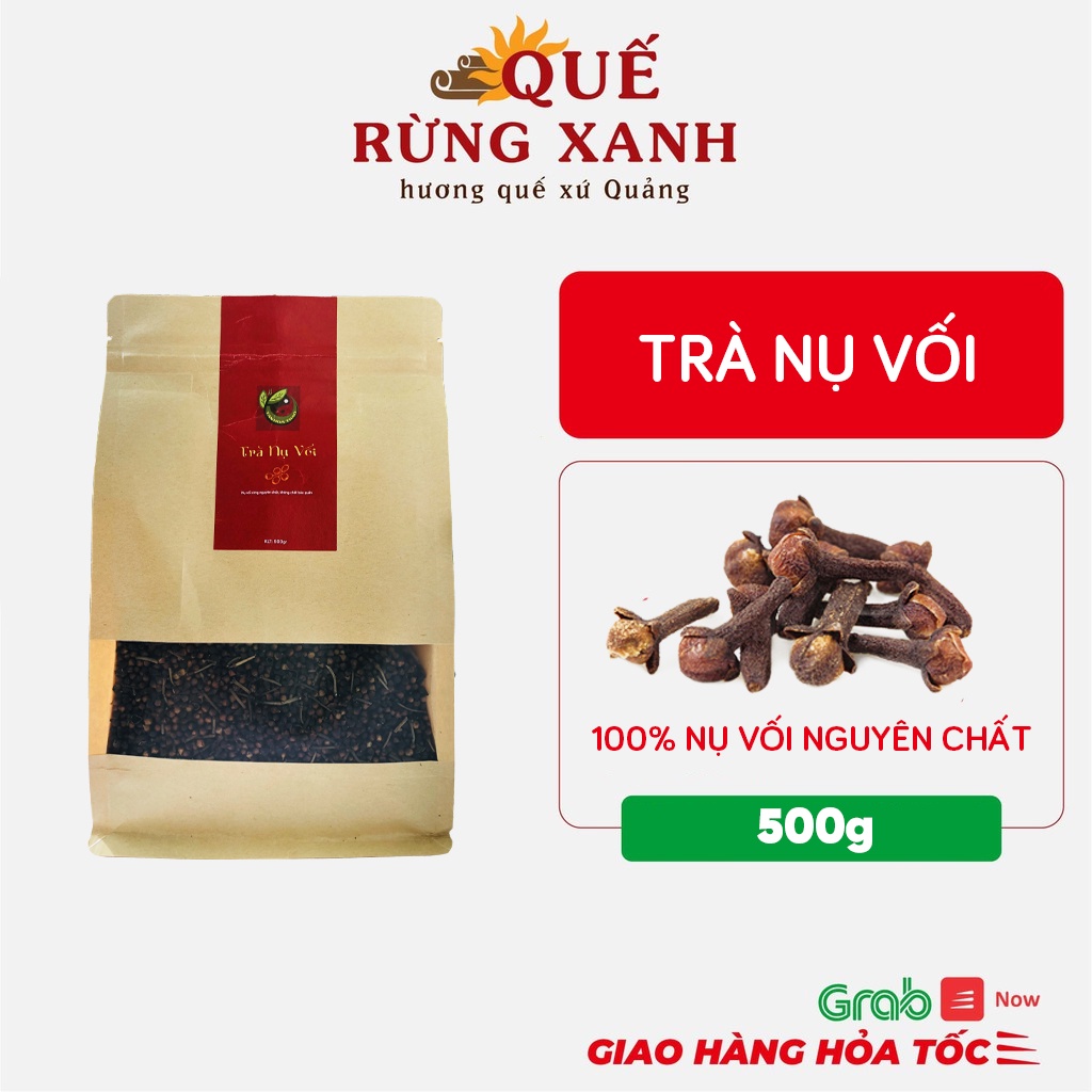 Trà nụ vối Quế Rừng Xanh túi 500g từ 100% nụ vối nguyên chất, giúp thanh nhiệt, thanh lọc cơ thể