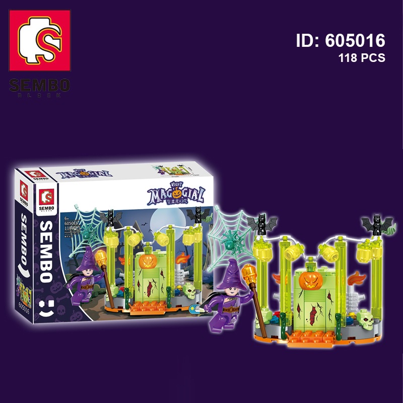 Bộ đồ chơi lắp ráp-Đồ chơi lắp ghép haloween night magic
