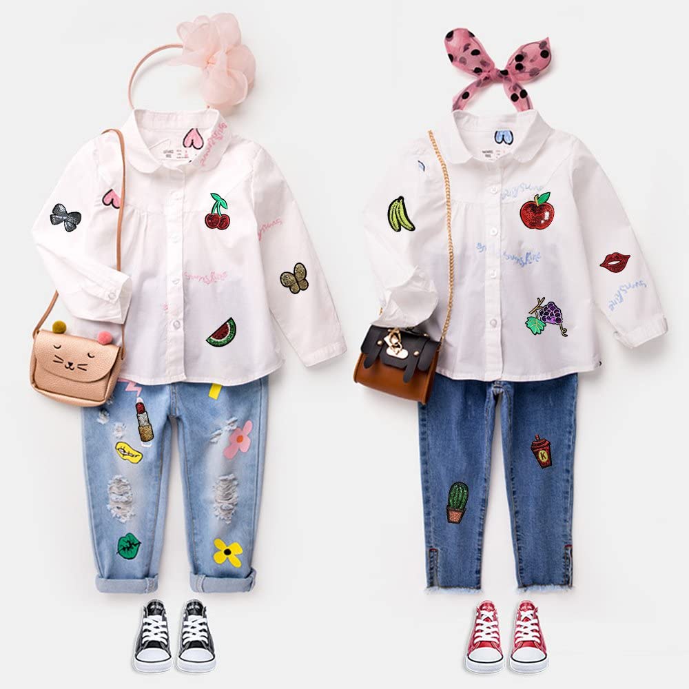 Set 30 Sticker Ủi Thêu Hoạ Tiết Đáng Yêu