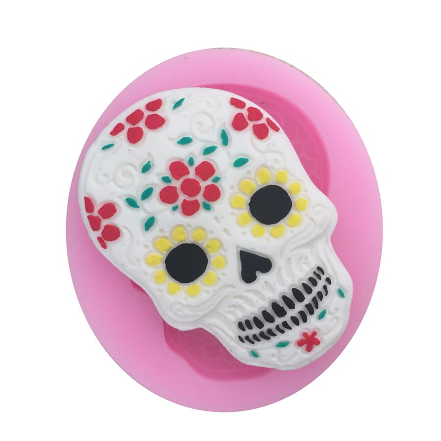 Khuôn silicone làm bánh tạo hình đầu lâu độc đáo