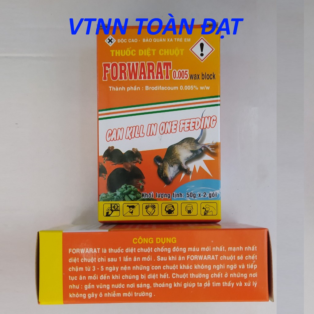 (Gói 50g) Thuốc Diệt Chuột FORWARAT - thuốc thế hệ mới của sản phẩm killrat