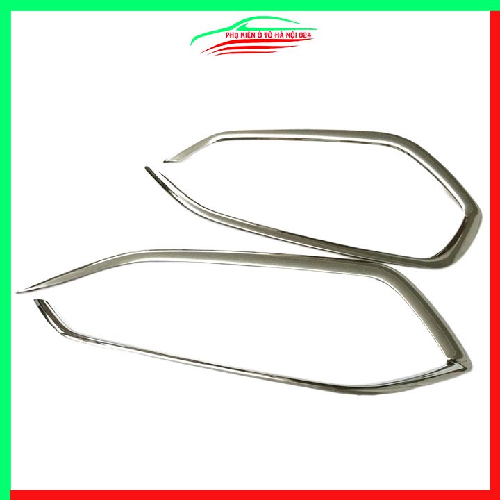 Ốp viền đèn gầm trước Tucson 2016-2018 mạ Crom chống trầy trang trí làm đẹp xe