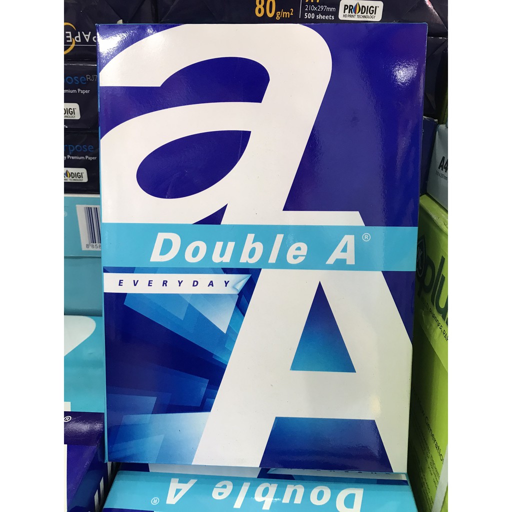 Giấy A4 Double A 70 GSM, Giấy In, Giấy Photocopy (Nhập Thái)