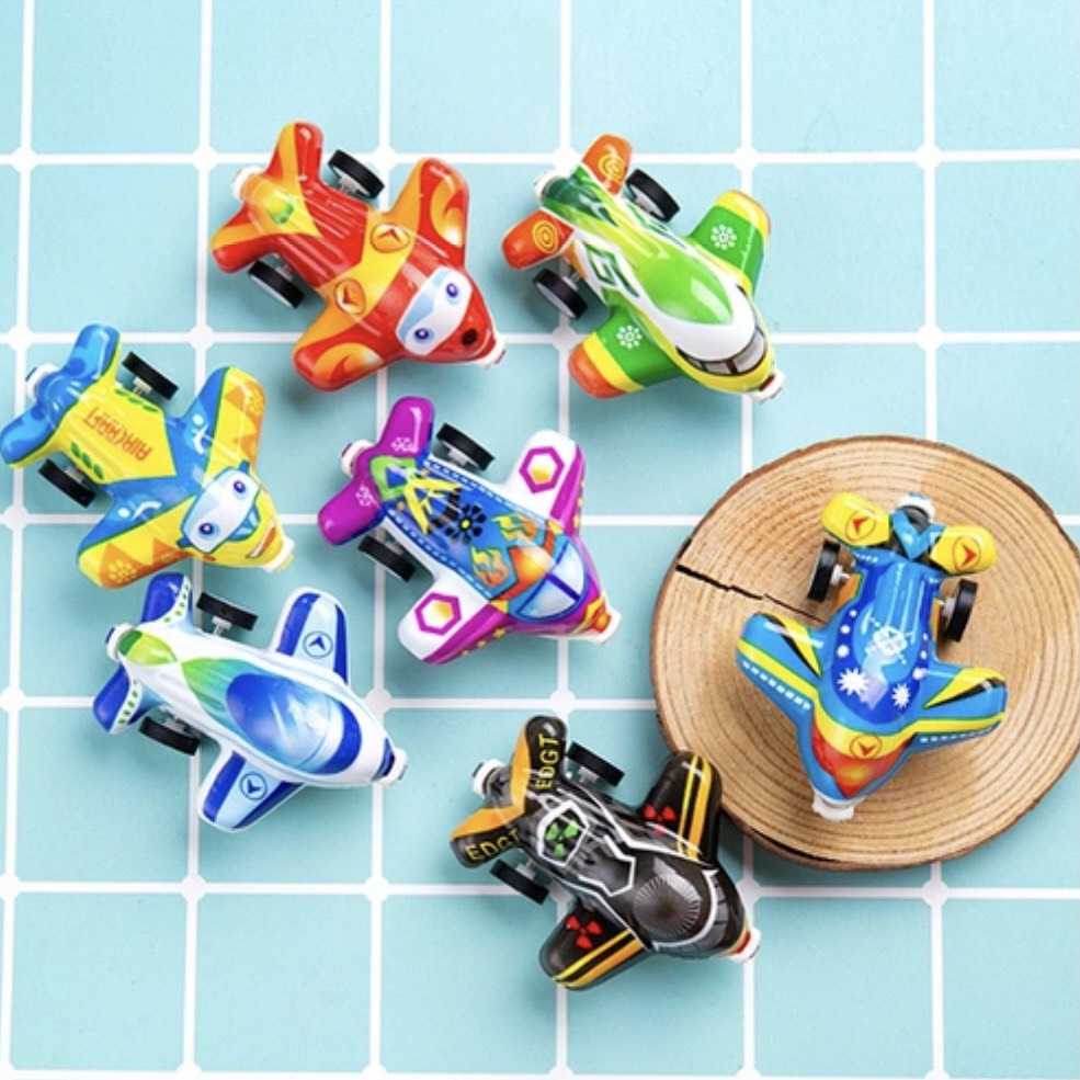 Máy bay mini bánh đà nhiều màu sắc dễ thương cho bé Master Kids