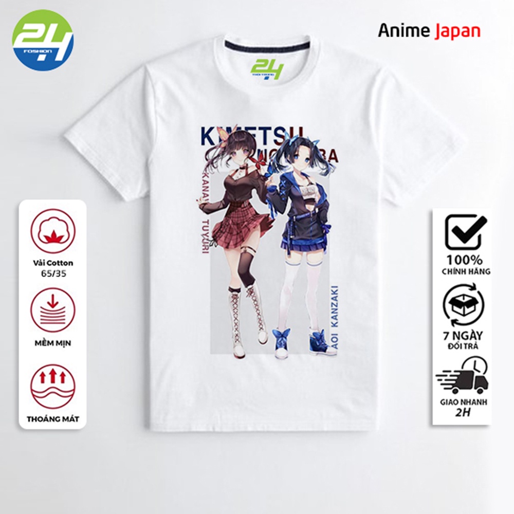 Áo Thun In Hình Anime Japan ANM06 Thời Trang 24h Màu Trắng Vải Dày Mịn Form Vừa Mặc Dễ Chịu Không Xù Lông