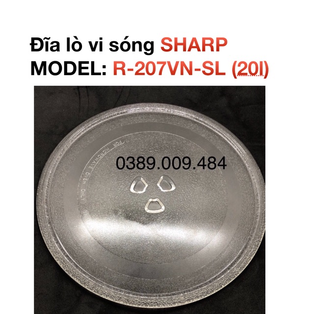 Đĩa lò vi sóng Sharp R-207VN-SL (20 lít)