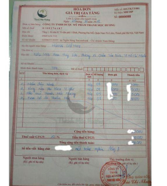 Sữa rửa mặt Dr.Hương Thanh_Mộc_Hương