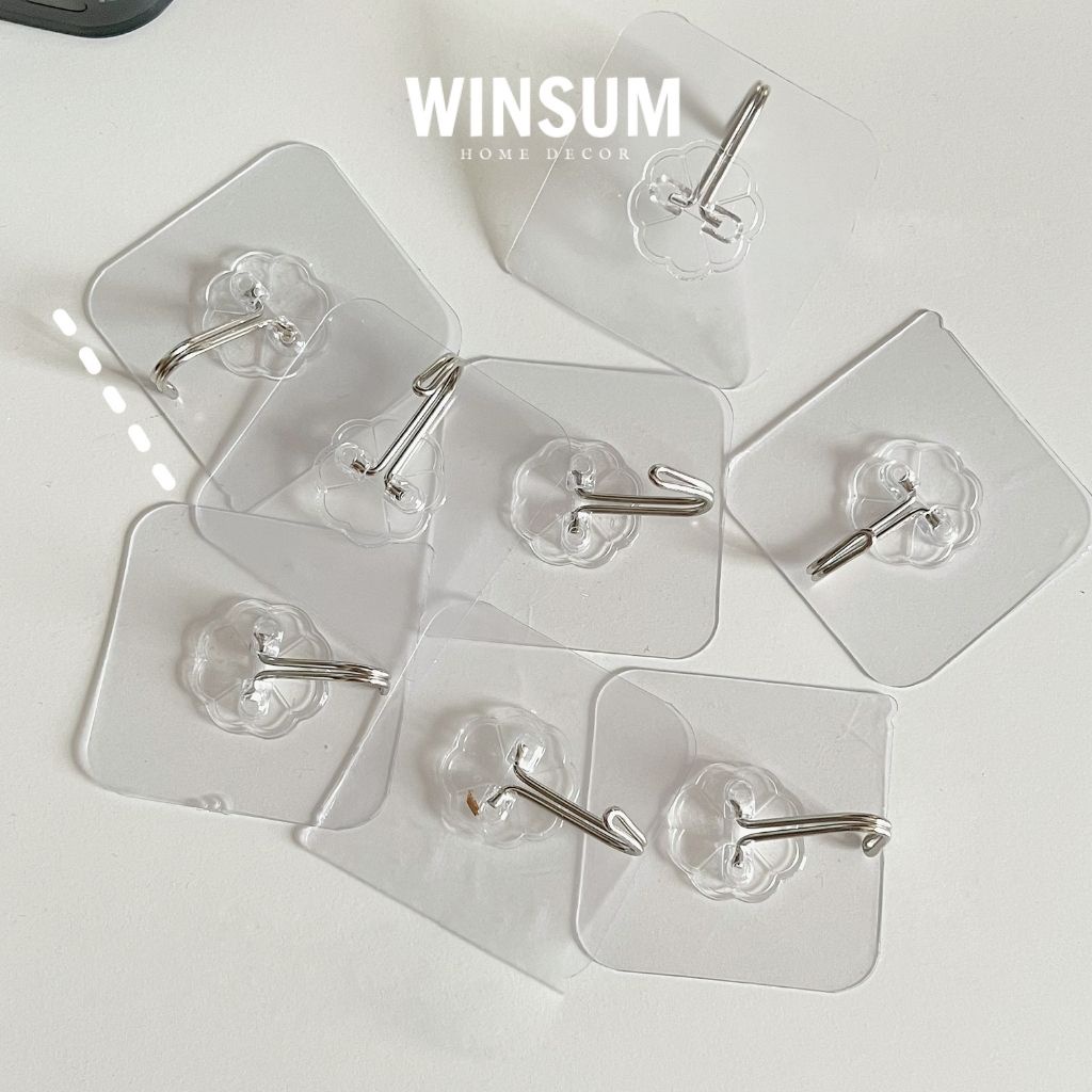 Móc nhựa dán tường treo đồ dùng - winsum.decor