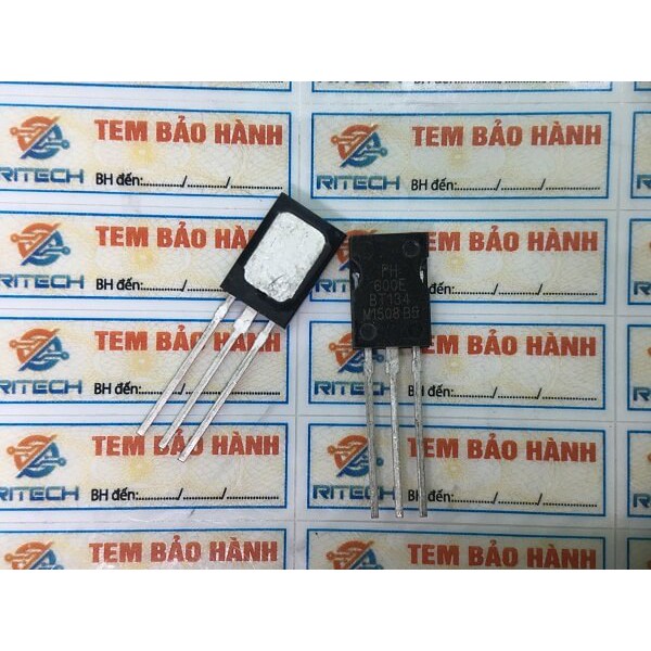 Combo 10 con BT134-600E, BT134 Triac 4A/600V TO126