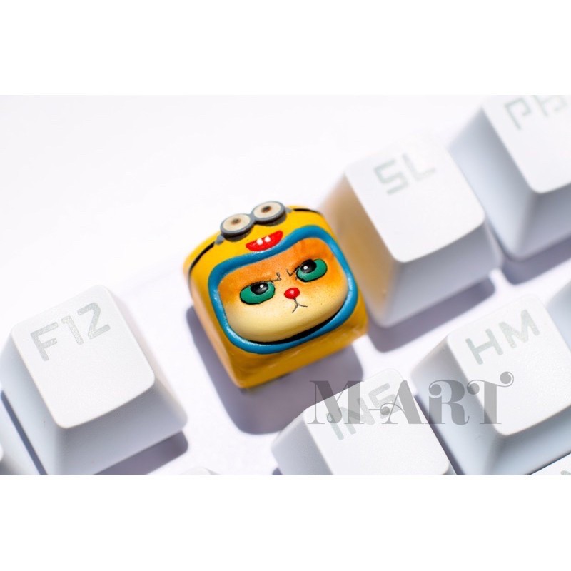 Keycap - Nút Bàn Phím Gaming - Nút Bàn Phím Cơ Mặt Mèo Hờn Dỗi  - Minion - KC018