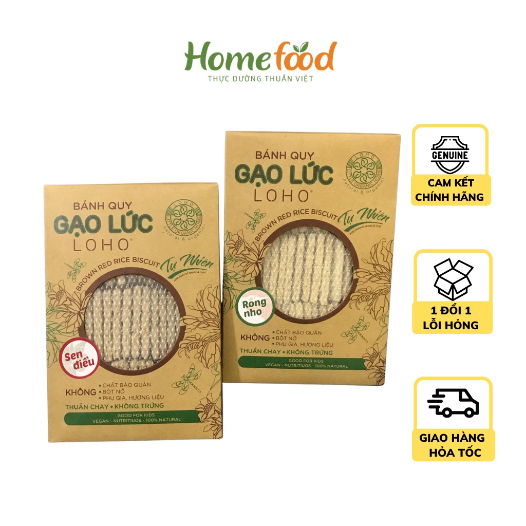 Bánh quy gạo lứt loho ngon lành
